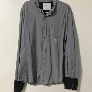 2000s Burton Analog Men’s Button Down size XLarge Gray Skateboard snowboard